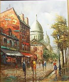 unknow artist Henri Royer Vue sur Montmartre Germany oil painting art